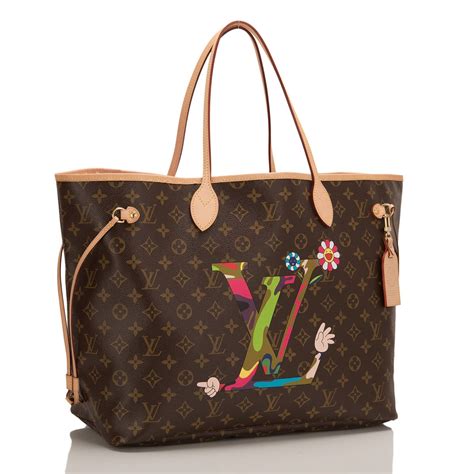 lv murakami neverfull|Louis Vuitton Neverfull MOCA Takashi Murakami Limited Edition.